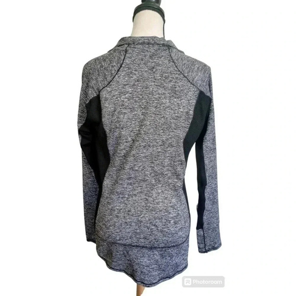 Athleta Running Wild Half Zip Jacket Gray Black Casual Outdoor Activewear Small - Picture 4 of 9